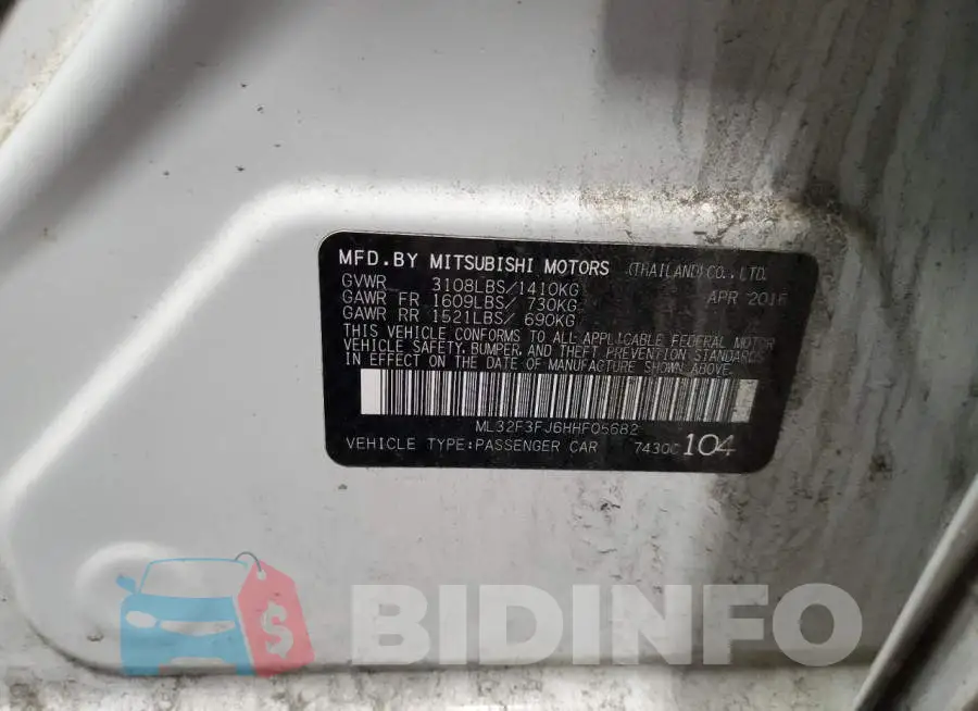 ML32F3FJ6HHF05682 Photo# 13