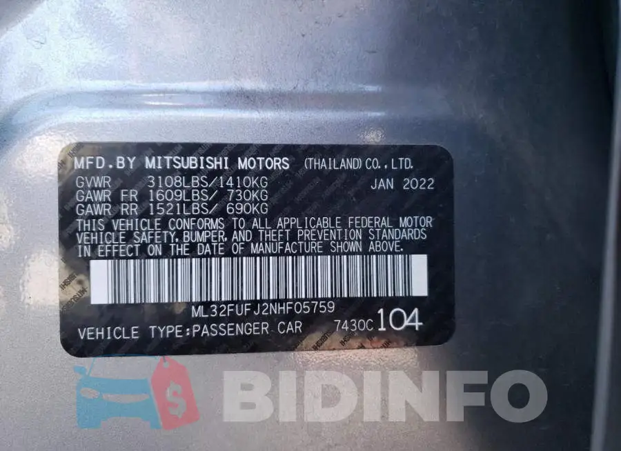 ML32FUFJ2NHF05759 Photo# 13
