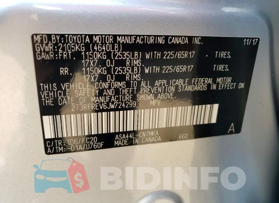 2T3RFREV6JW724299 Photo# 13