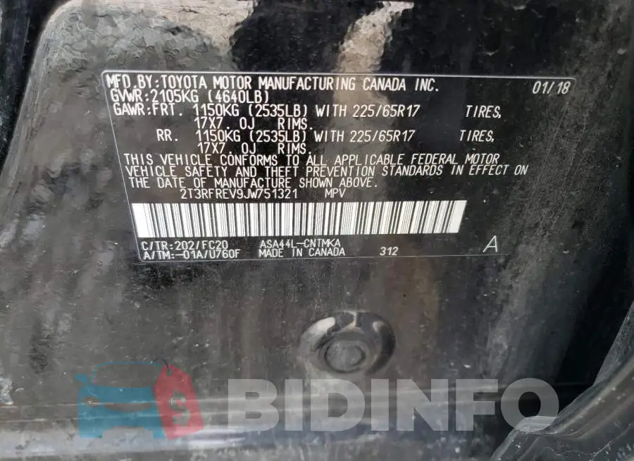 2T3RFREV9JW751321 Photo# 13