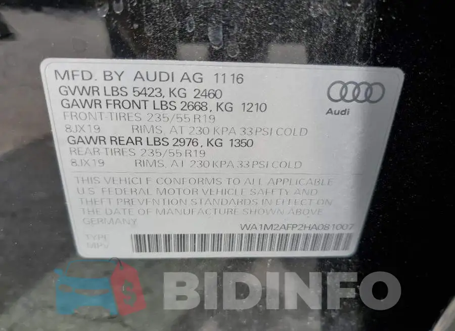 WA1M2AFP2HA081007 Photo# 12