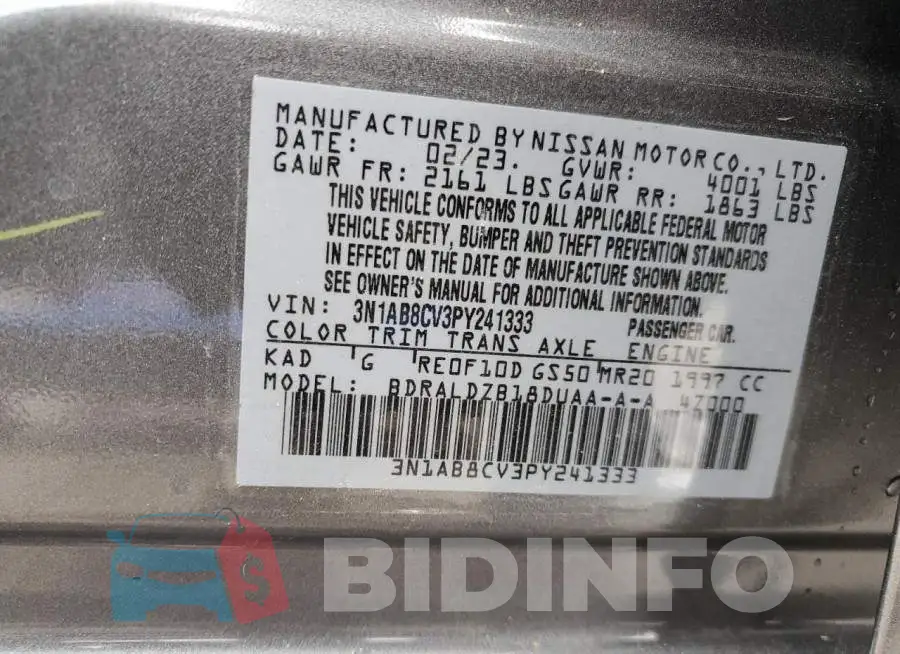 3N1AB8CV3PY241333 Photo# 13