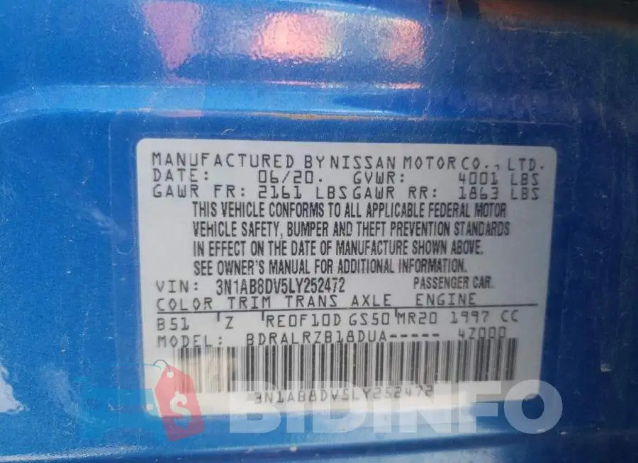 3N1AB8DV5LY252472 Photo# 12