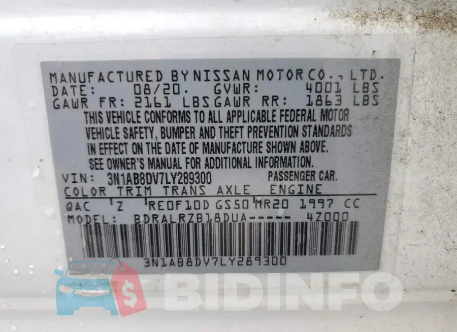 3N1AB8DV7LY289300 Photo# 13