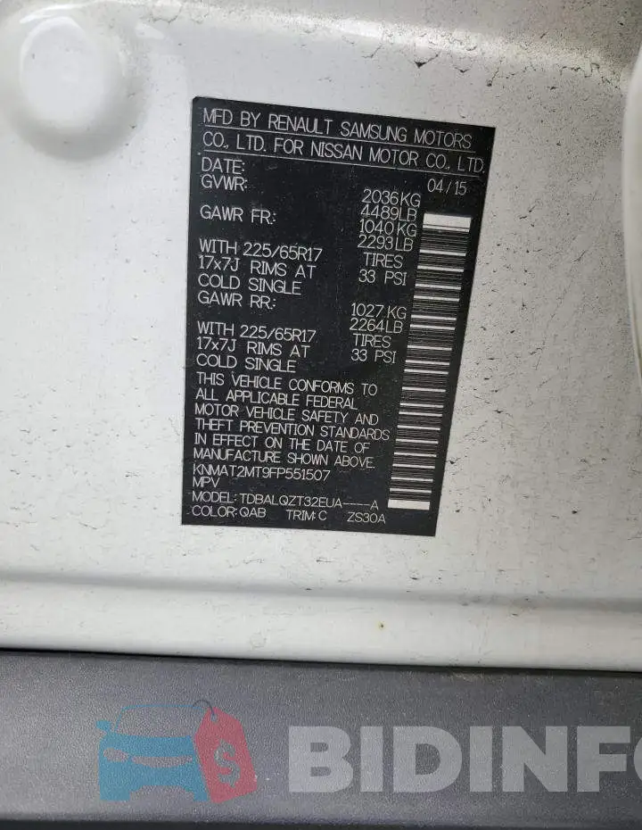 KNMAT2MT9FP551507 Photo# 13