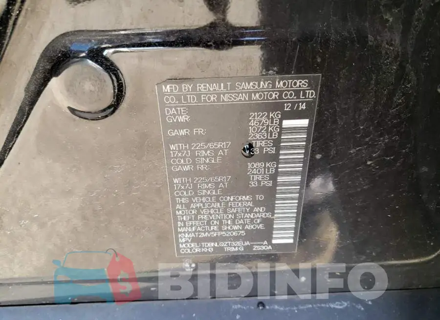 KNMAT2MV5FP520675 Photo# 13