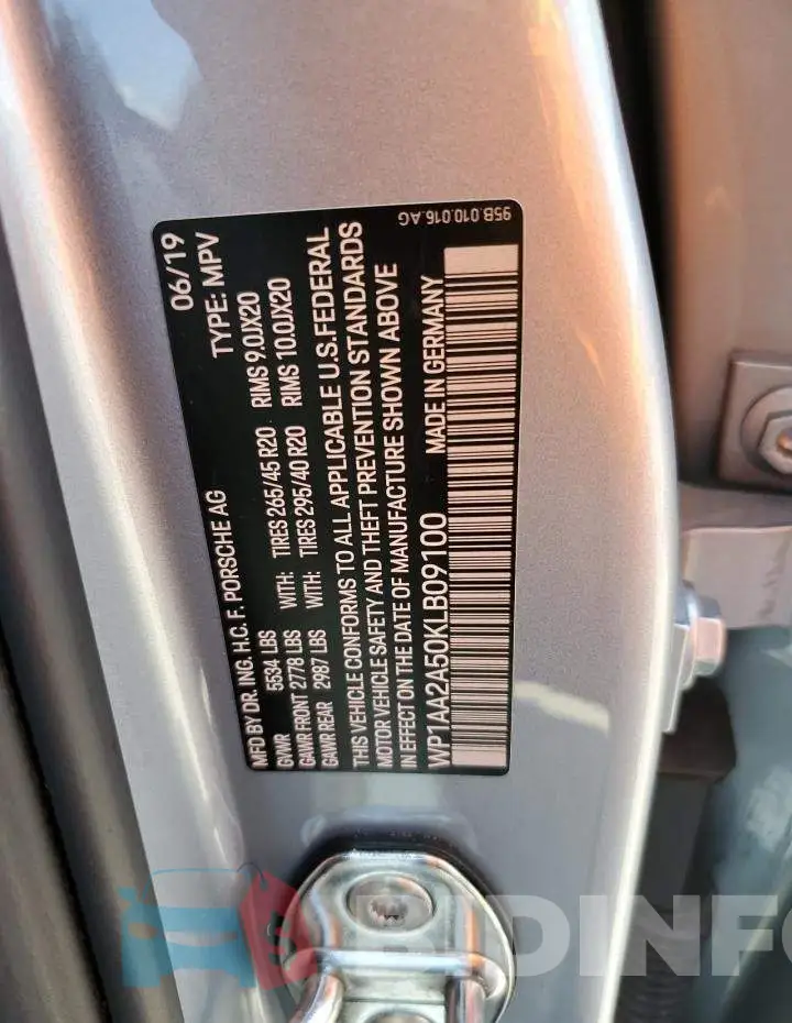 WP1AA2A50KLB09100 Photo# 13