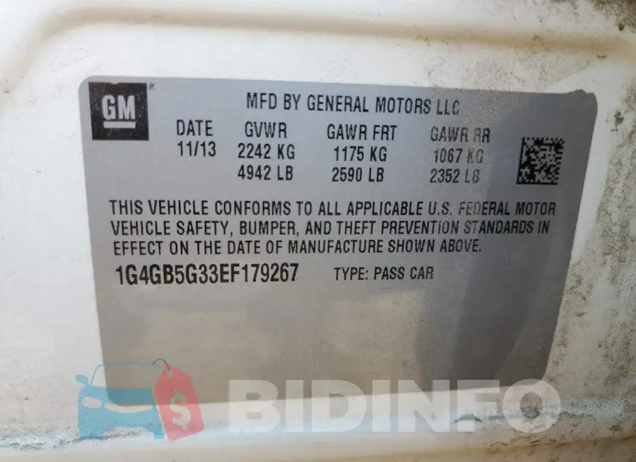 1G4GB5G33EF179267 Photo# 12