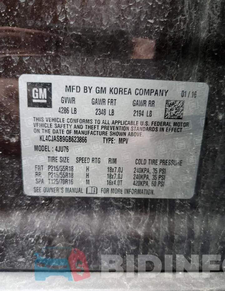KL4CJASB9GB623866 Photo# 13