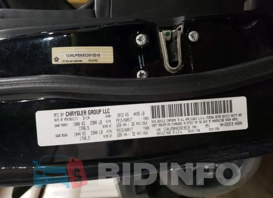 1C4NJPBAXED819518 Photo# 12