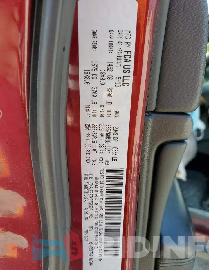 1C4RJEBG7KC751576 Photo# 13