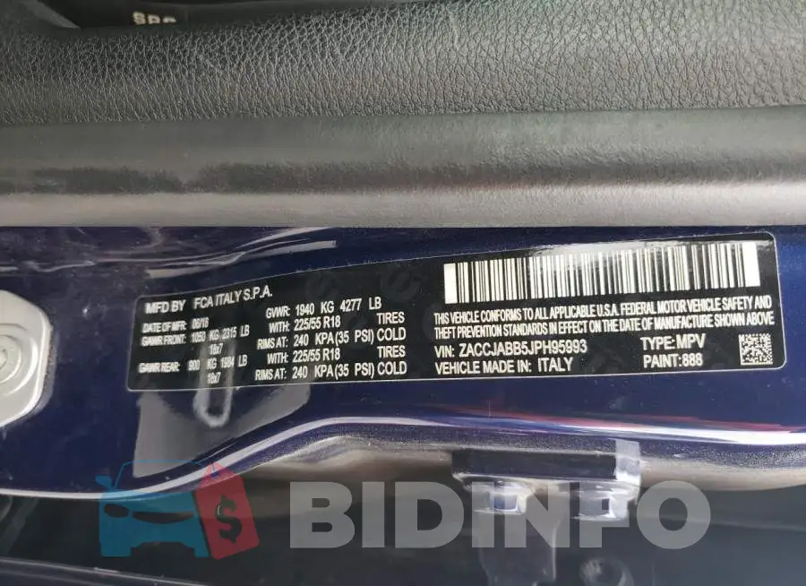 ZACCJABB5JPH95993 Photo# 12