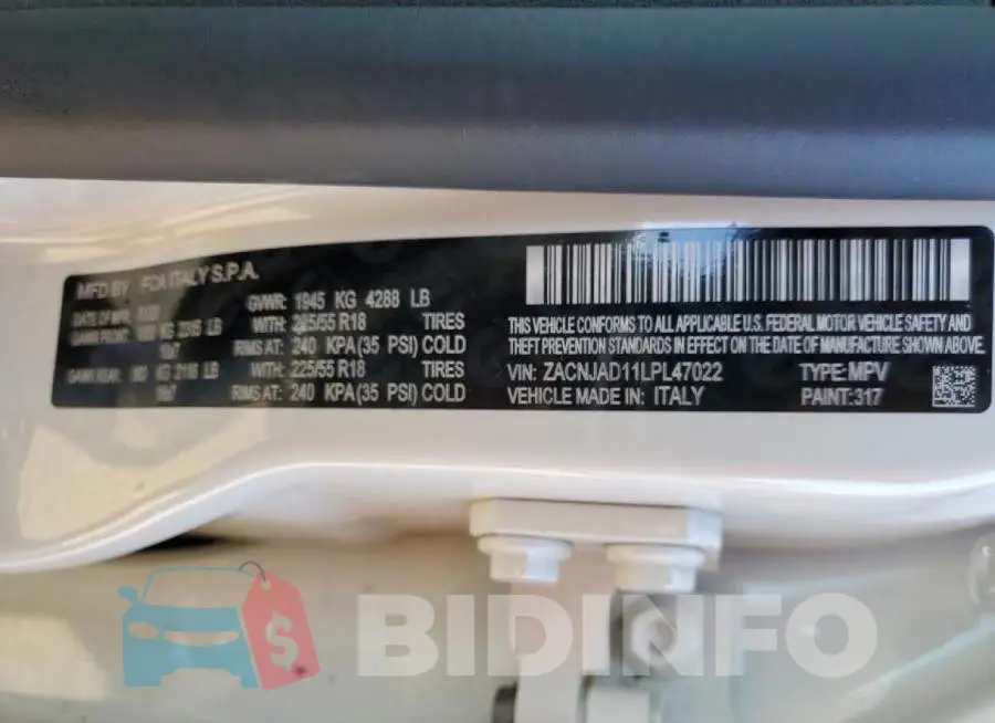 ZACNJAD11LPL47022 Photo# 14