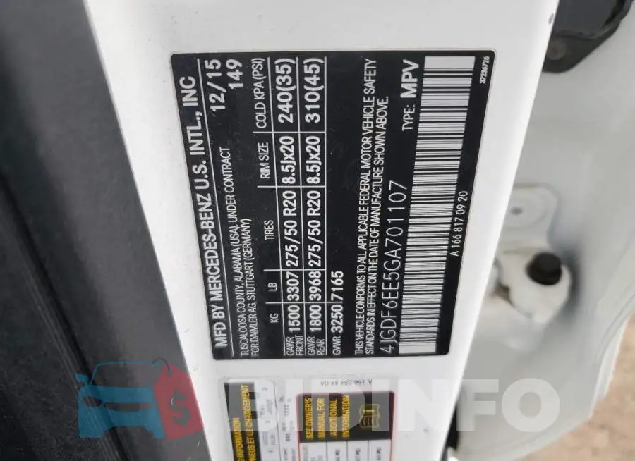 4JGDF6EE5GA701107 Photo# 12