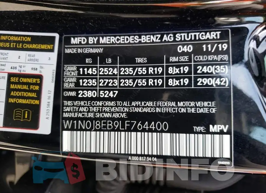 W1N0J8EB9LF764400 Photo# 14