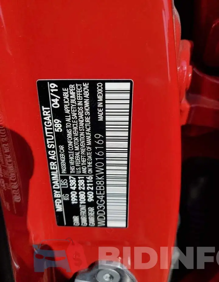 WDD3G4EB8KW016169 Photo# 12