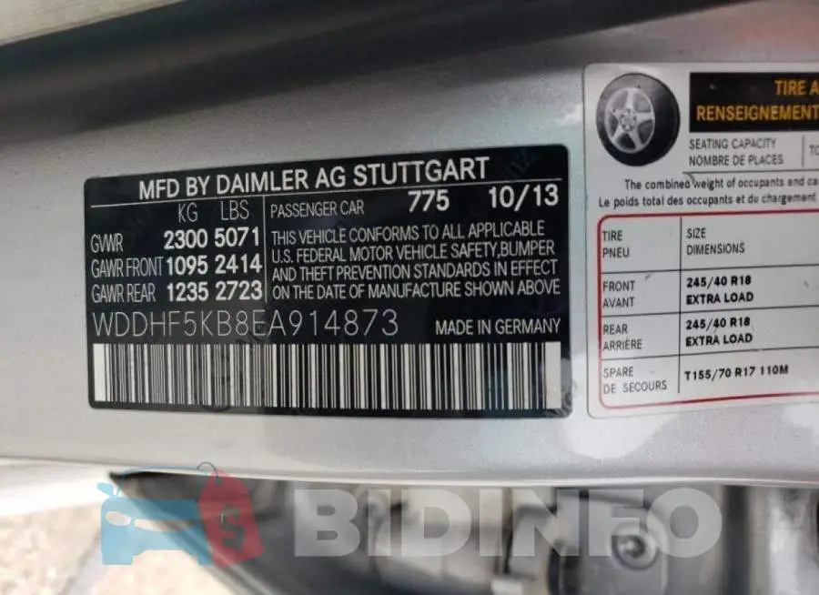WDDHF5KB8EA914873 Photo# 12