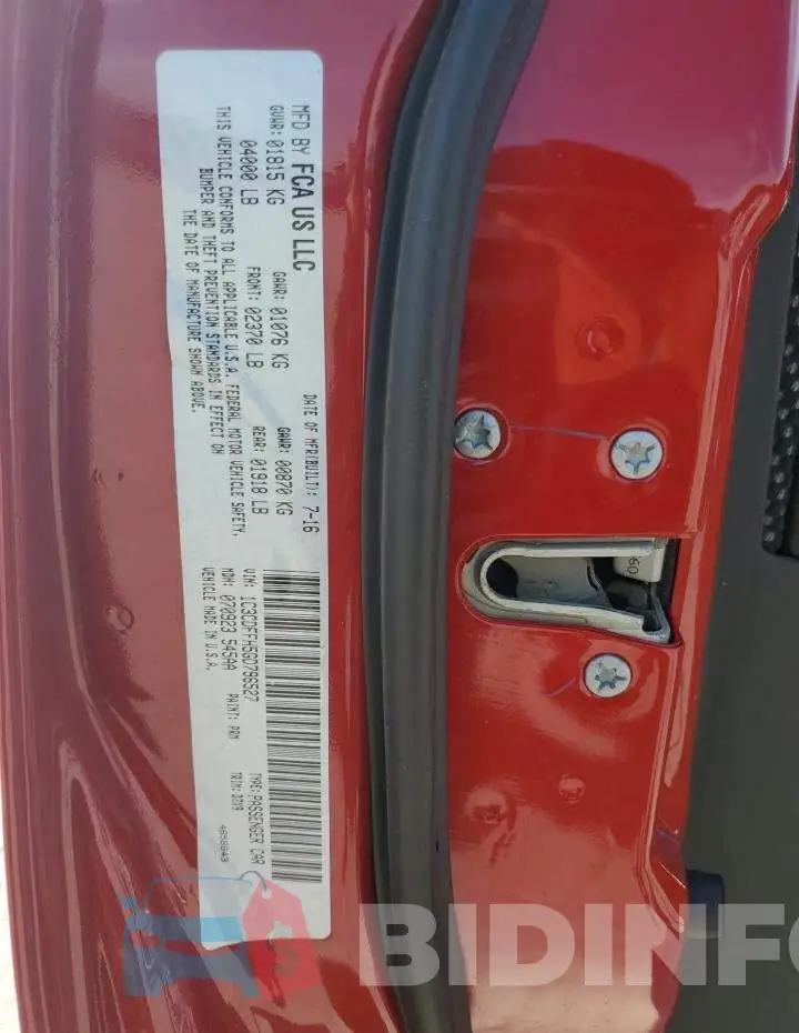 1C3CDFFH5GD796527 Photo# 12
