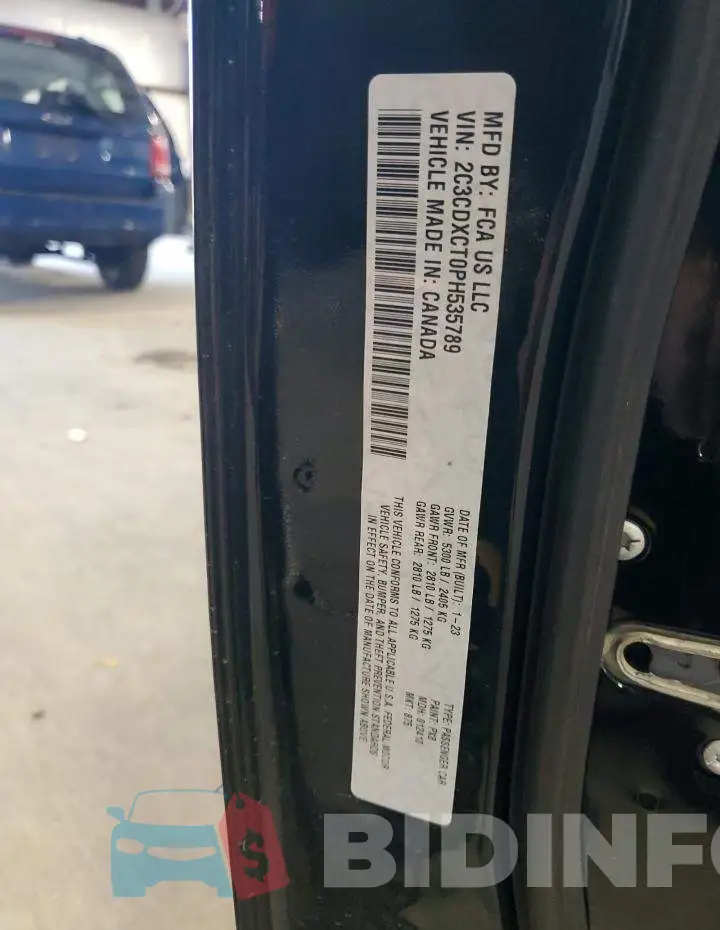2C3CDXCT0PH535789 Photo# 12