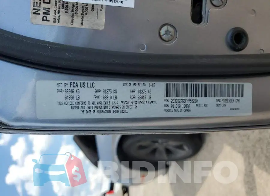 2C3CDZAG8FH750210 Photo# 12