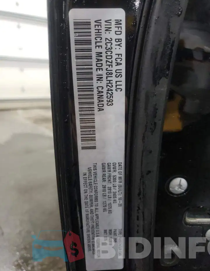 2C3CDZFJ8LH242593 Photo# 12