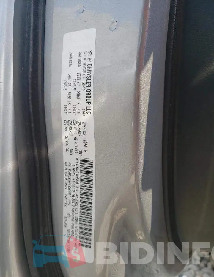 2C4RDGBG4FR587011 Photo# 13
