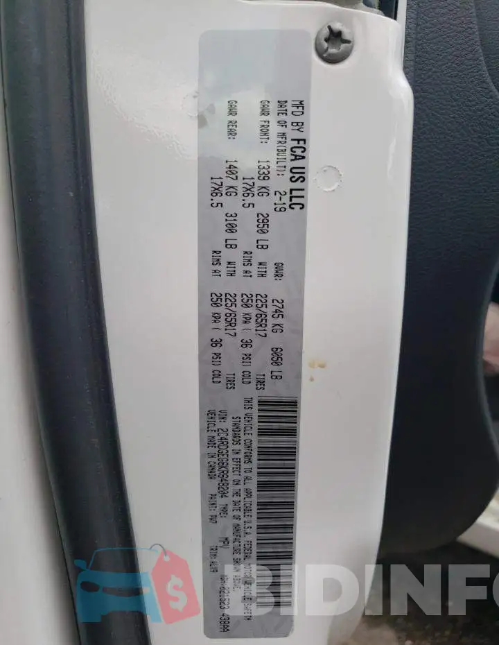 2C4RDGEG6KR648204 Photo# 14
