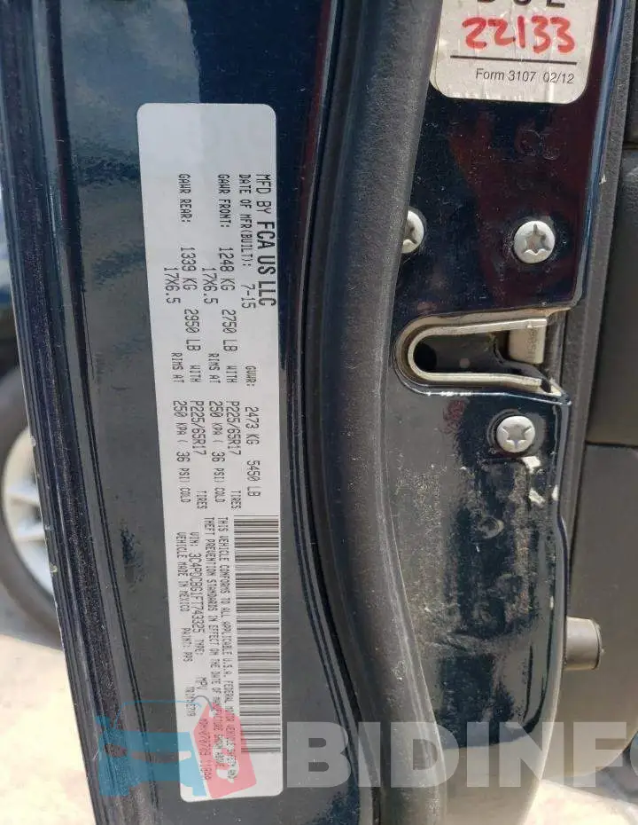 3C4PDCBG1FT743325 Photo# 13
