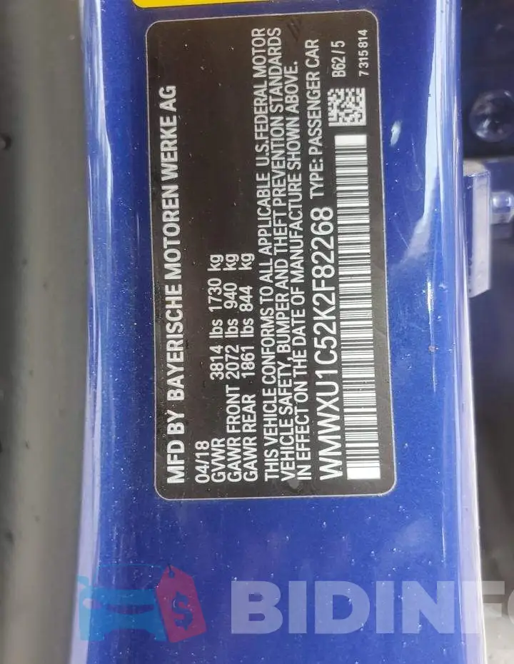 WMWXU1C52K2F82268 Photo# 13