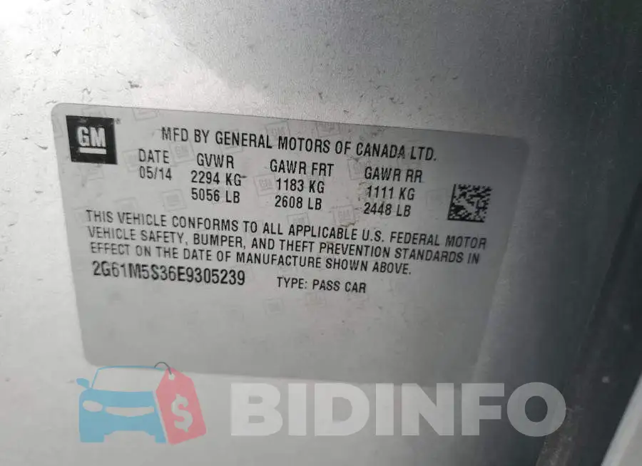 2G61M5S36E9305239 Photo# 12