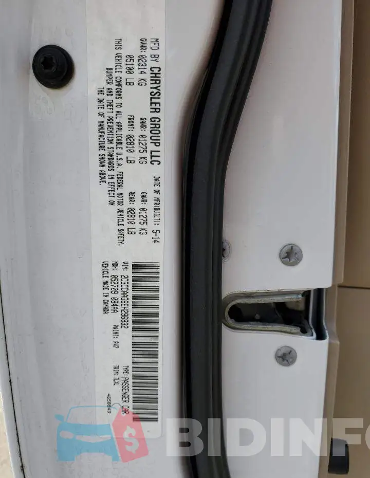 2C3CCAAG6EH296932 Photo# 12