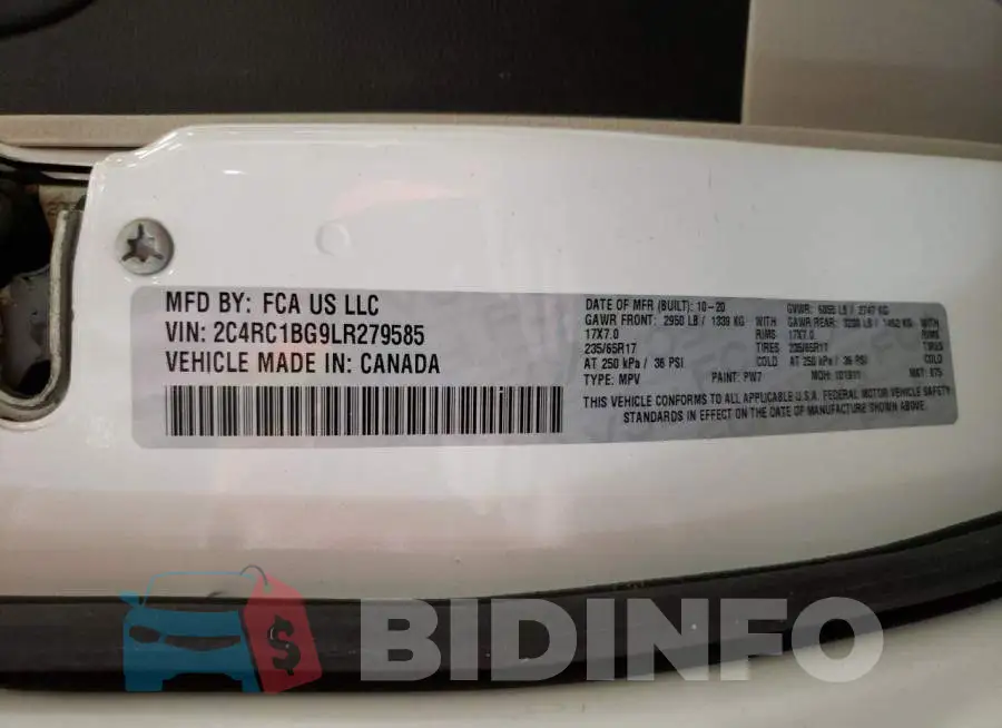 2C4RC1BG9LR279585 Photo# 14