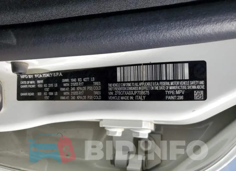 ZFBCFXABXJP708675 Photo# 12