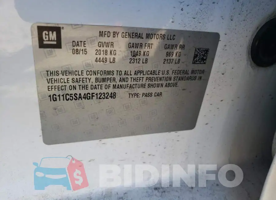 1G11C5SA4GF123248 Photo# 12