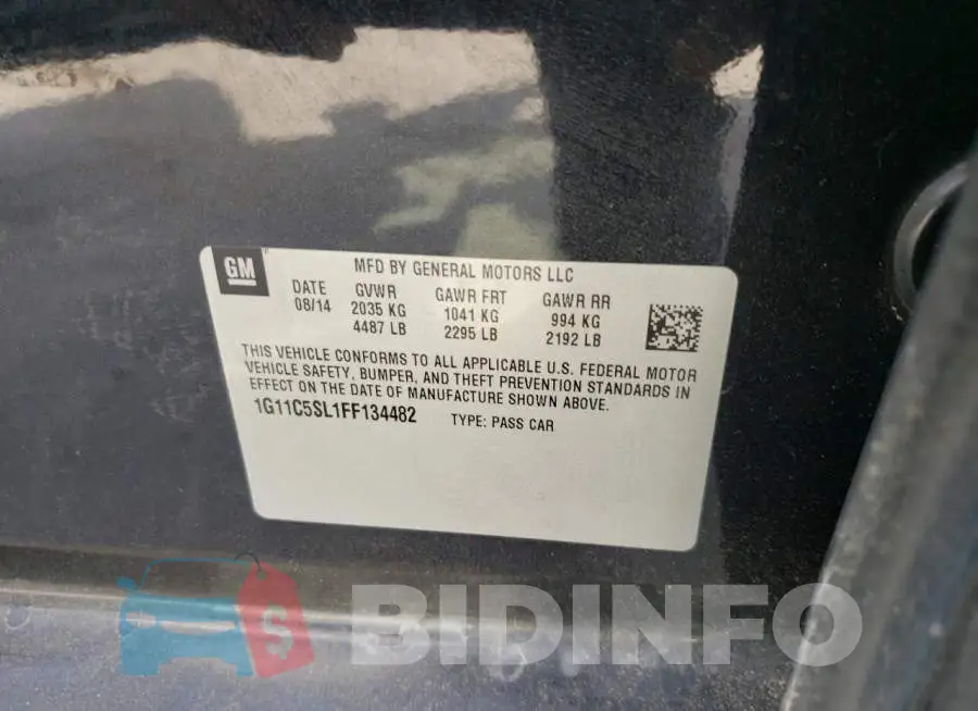 1G11C5SL1FF134482 Photo# 12