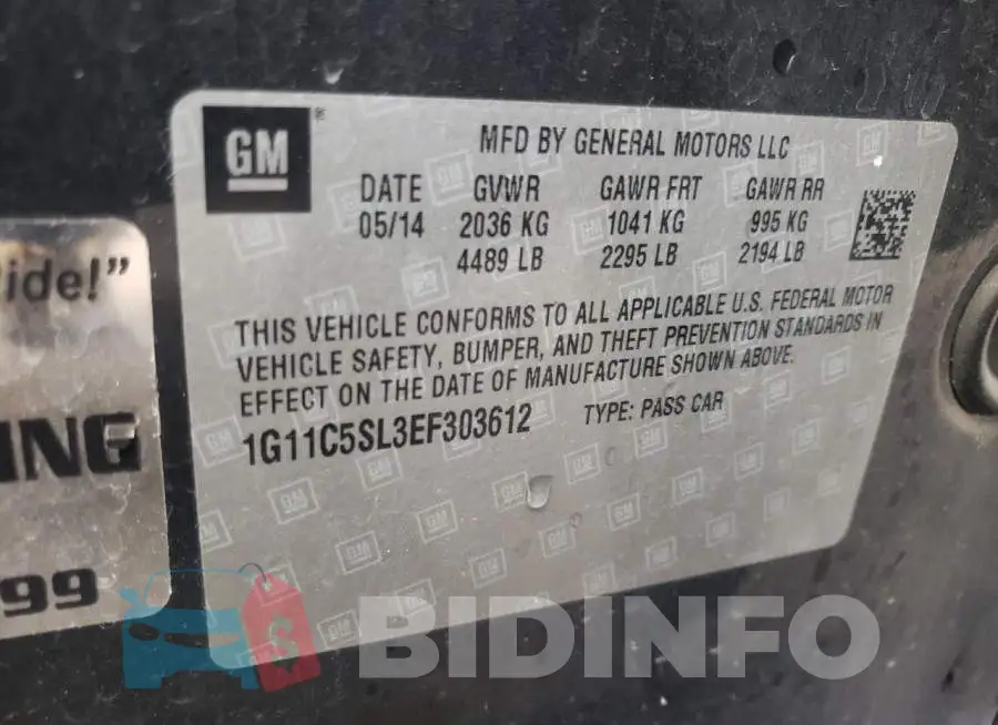 1G11C5SL3EF303612 Photo# 13