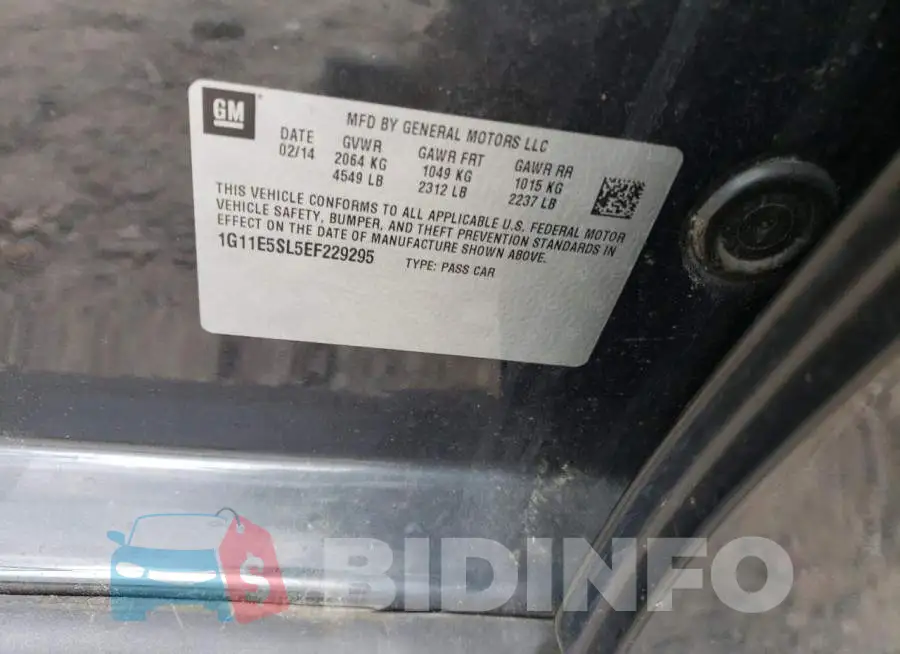 1G11E5SL5EF229295 Photo# 12
