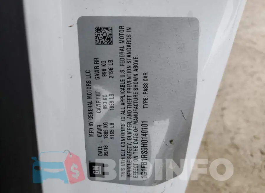 1G1FB1RS9H0140101 Photo# 12