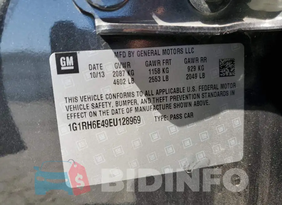 1G1RH6E49EU128969 Photo# 12