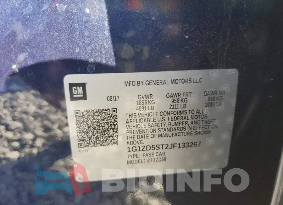 1G1ZD5ST2JF133267 Photo# 12