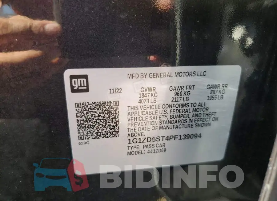 1G1ZD5ST4PF139094 Photo# 12
