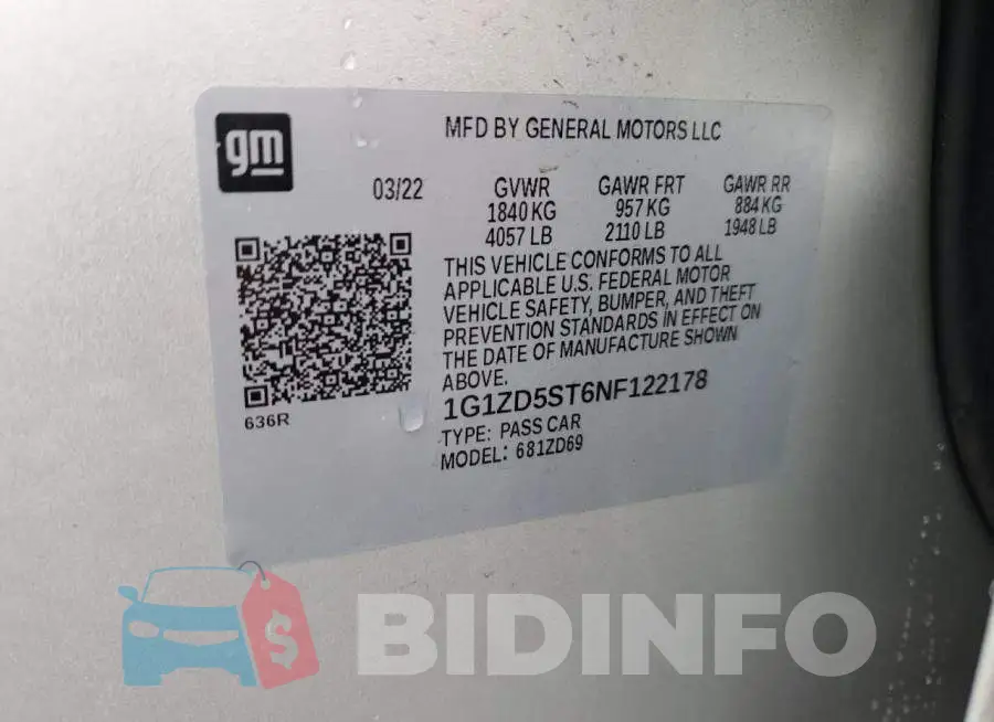 1G1ZD5ST6NF122178 Photo# 13