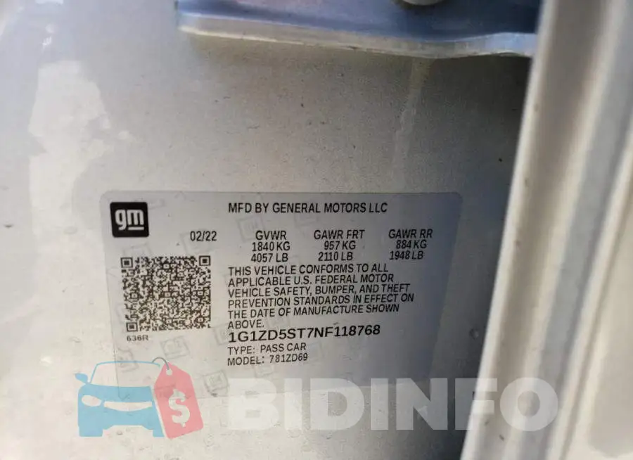 1G1ZD5ST7NF118768 Photo# 12