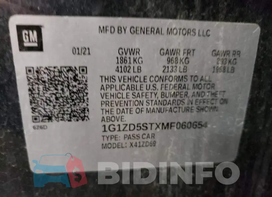 1G1ZD5STXMF060654 Photo# 13