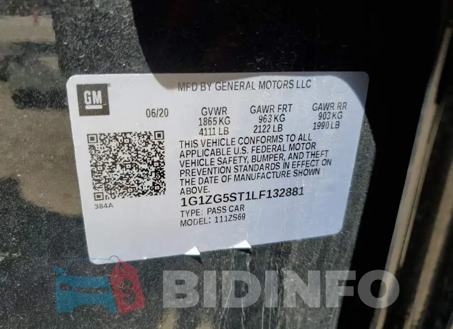1G1ZG5ST1LF132881 Photo# 12