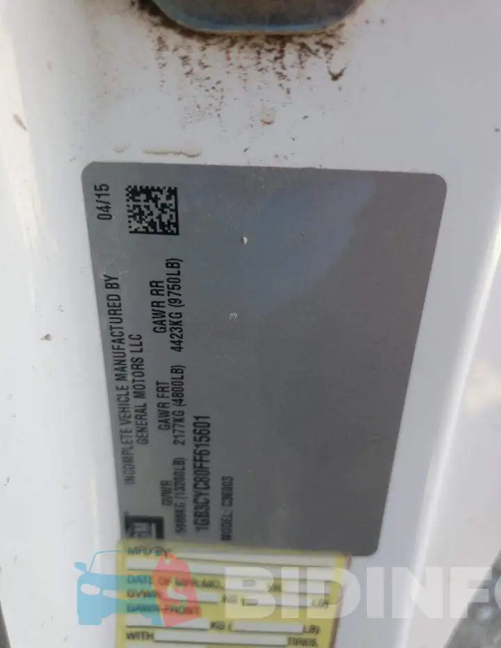 1GB3CYC80FF615601 Photo# 13