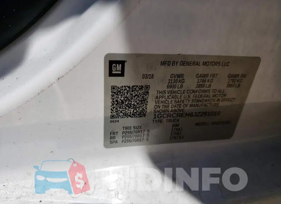 1GCRCREH6JZ291019 Photo# 12