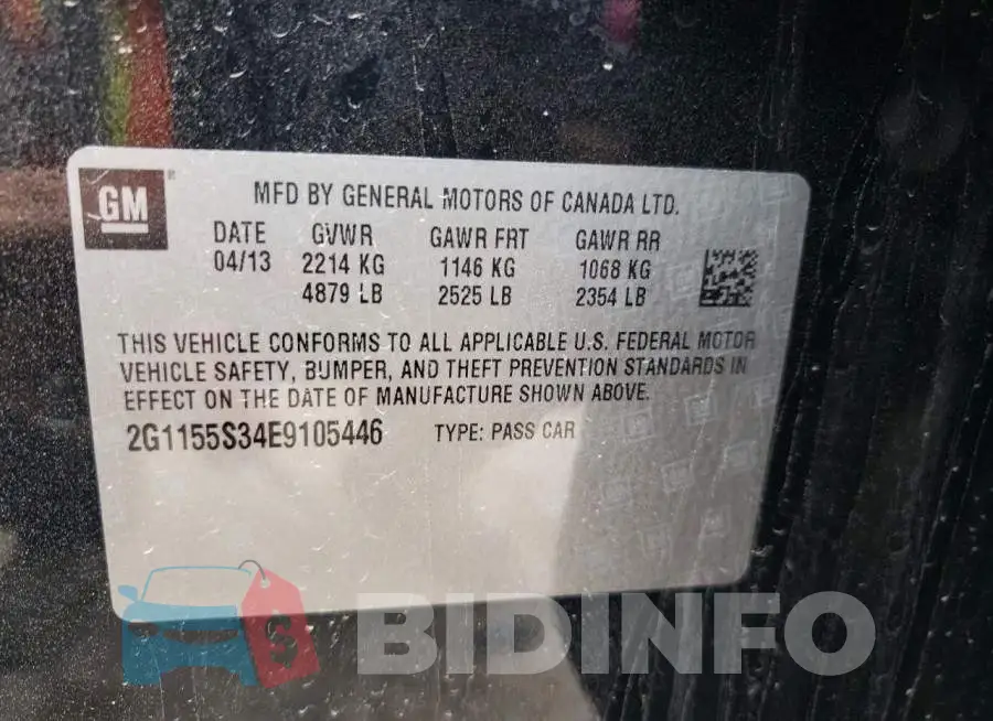 2G1155S34E9105446 Photo# 13