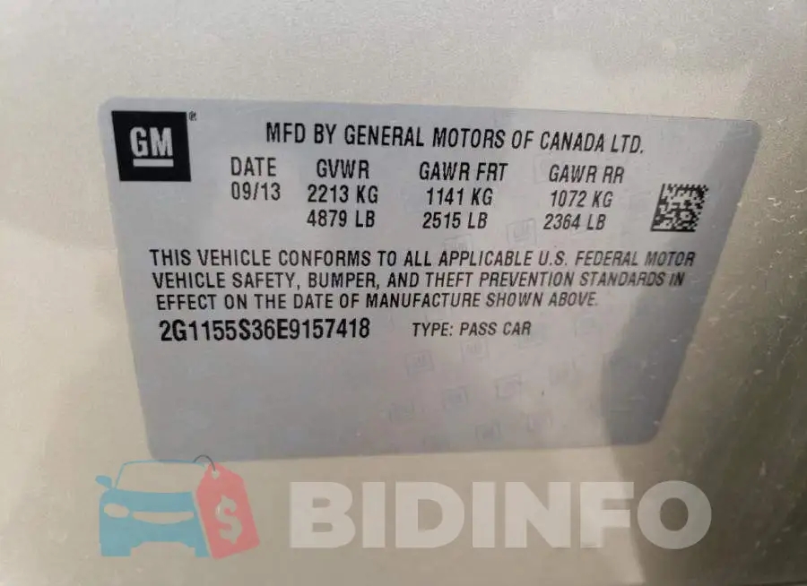 2G1155S36E9157418 Photo# 12