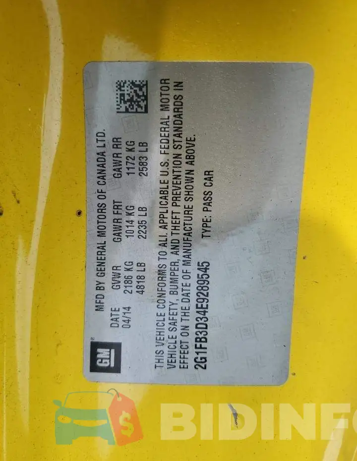 2G1FB3D34E9289545 Photo# 13